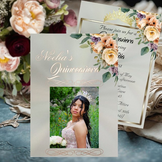  Photo & Floral on Pastel Green Quinceanera  (Creator Uploaded)