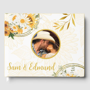 Photo Floral - Sunflowers & Daisies Guest Book