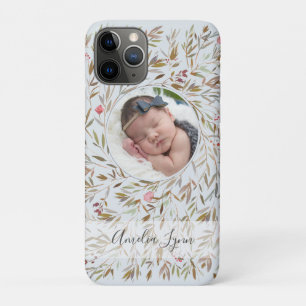 Photo Floral Wreath Personalised Photo iPhone 11 Pro Case