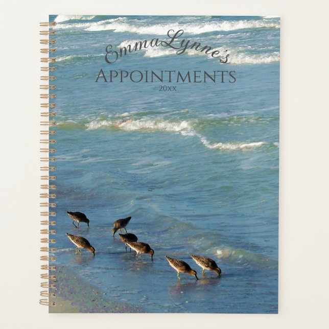 Photo Florida Shorebirds Ocean Monthly And Weekly Planner (Front)