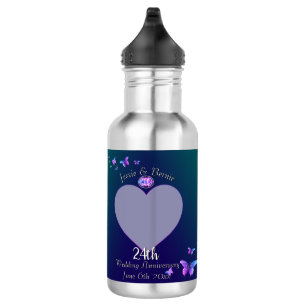 Photo for 24th Wedding Anniversary  532 Ml Water Bottle