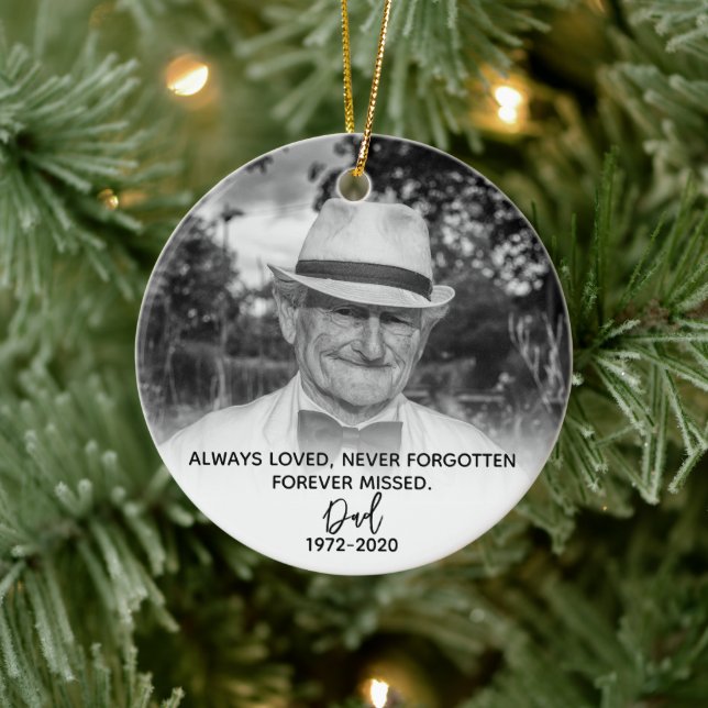  Photo for Loss Of Dad Memorial Ornament (Tree)
