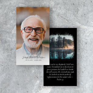 Photo Forest Memorial Prayer Card
