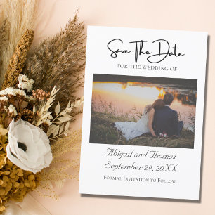 Photo Formal Elegant Modern Trendy Save The Date