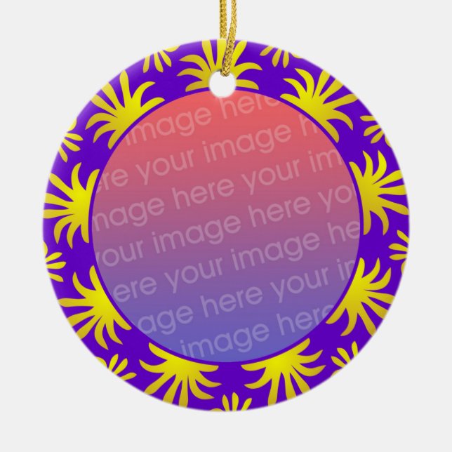 Photo Frame 012 Ceramic Tree Decoration (Front)