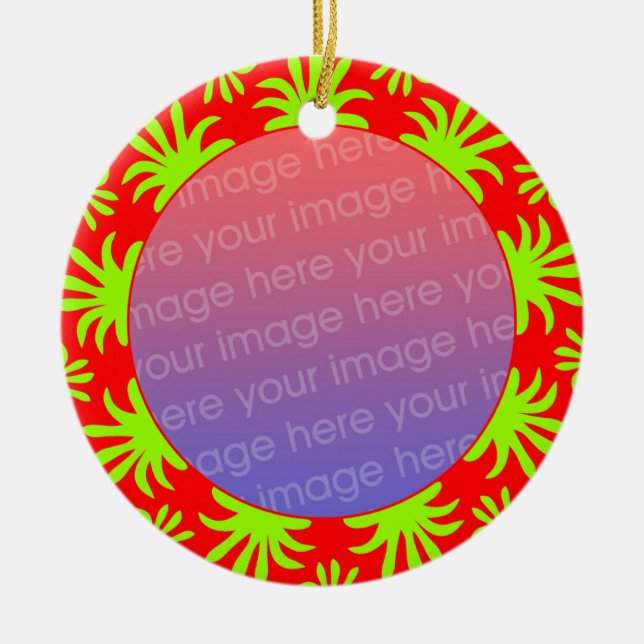 Photo Frame 08 Ceramic Tree Decoration (Front)