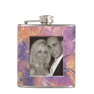 Photo Frame 6 Wrapped Flask