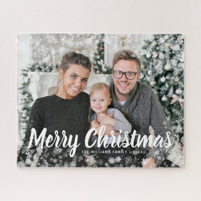 Photo Frame Christmas Jigsaw Puzzle (Horizontal)