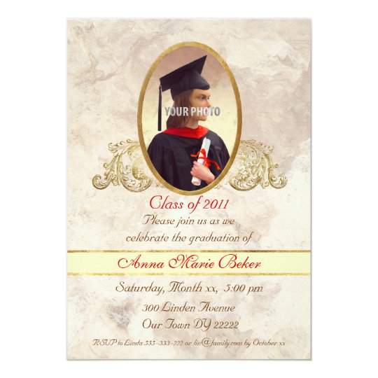 Photo Frame Graduation Celebration Card