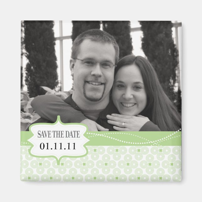 Photo Frame Save the Date Magnet (Front)