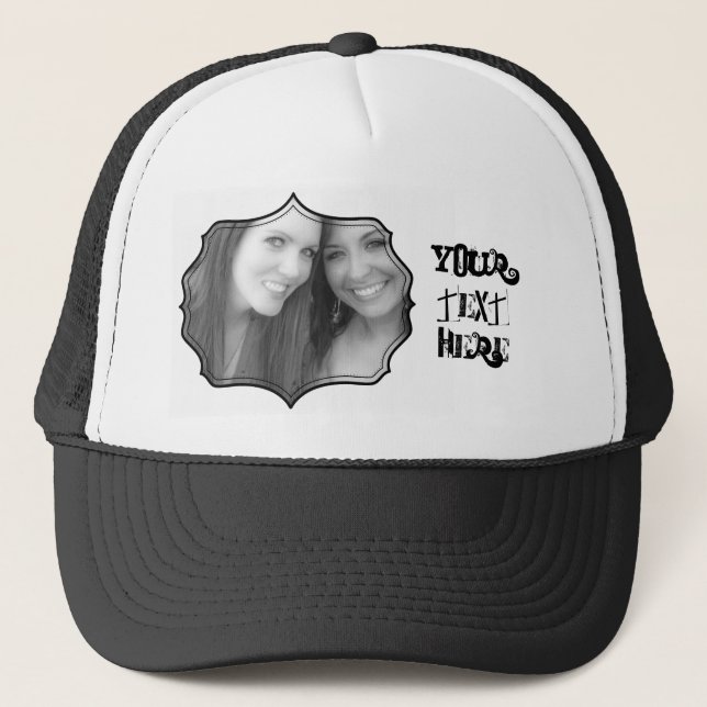 Photo Frame Trucker Hat (Front)