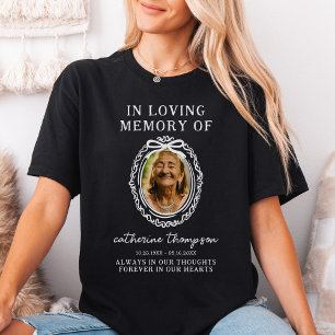 Photo Framed Funeral Memorial T-Shirt