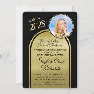 Photo From Parents Black Graduation Announcement