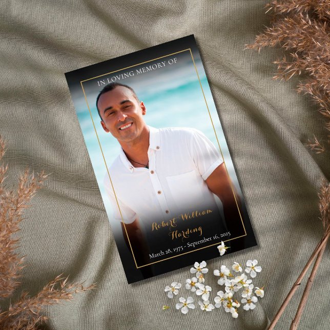 Photo Funeral Memorial Prayer cards (Creator Uploaded)