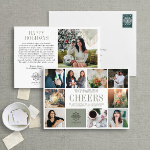 Photo Gallery Frame Cheers Corporate Holiday Card