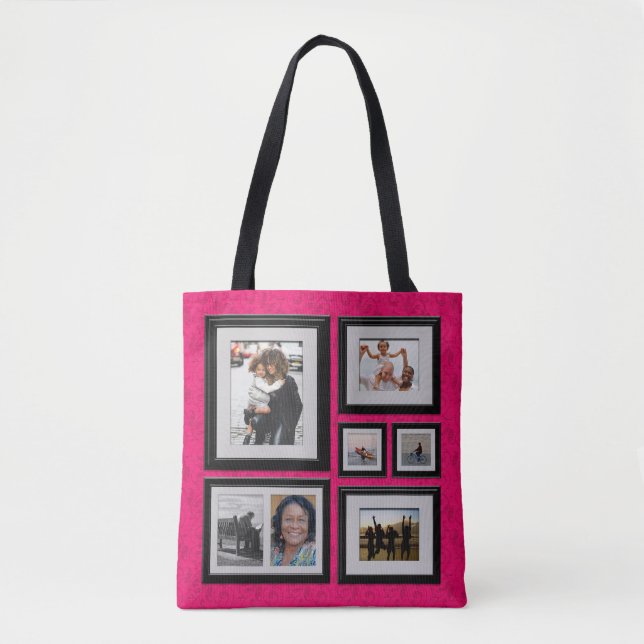 Photo Gallery Tote with Pink Background (Front)