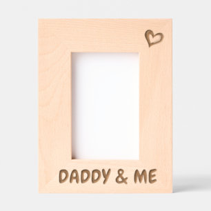 Photo Gift For Dad, Daddy & Me Picture Frame, Etched Frames