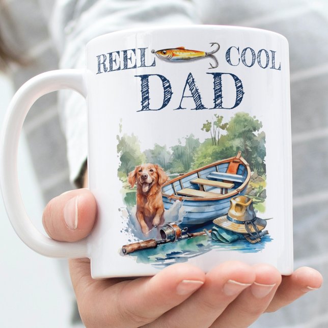 Photo Gift for Dad Fishing Birthday Coffee Mug (Creator Uploaded)