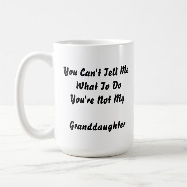 Photo Gift for Grandpa from Granddaughter Xmas Coffee Mug (Left)