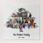 Photo gift idea family tree photo collage jigsaw puzzle<br><div class="desc">Great gift idea for grandparens,  husband or wife. A family tree with your favourite photos.</div>