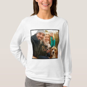 Photo Gift   Modern Personalised Family Photo T-Shirt