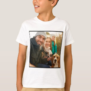 Photo Gift   Modern Personalised Family Photo T-Shirt
