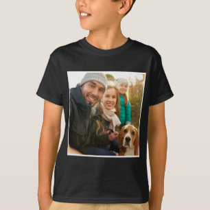 Photo Gift   Modern Personalised Family Photo T-Shirt