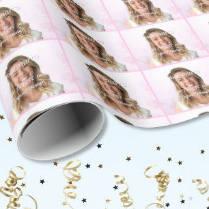 PHOTO Gift Wrapping Paper. CHANGE Background COLOR Wrapping Paper