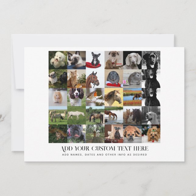 PHOTO GIFTS MOM DAD GRANDPA GRANDMA PETS FRIENDS   INVITATION (Front)