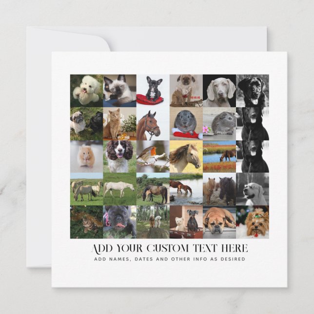 PHOTO GIFTS MOM DAD GRANDPA GRANDMA PETS FRIENDS   INVITATION (Front)