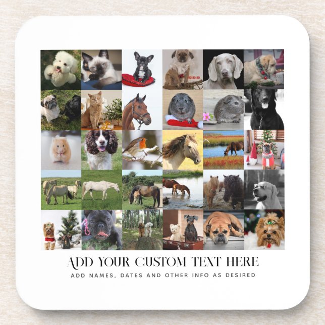 PHOTO GIFTS TEMPLATES FAMILY FRIENDS PETS CUSTOM   COASTER (Front)