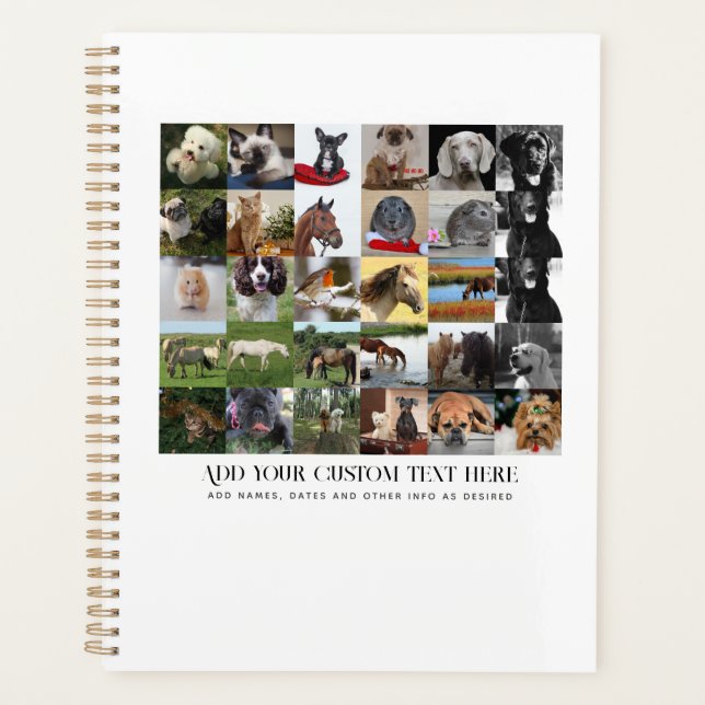 PHOTO GIFTS TEMPLATES FAMILY FRIENDS PETS CUSTOM   PLANNER (Front)