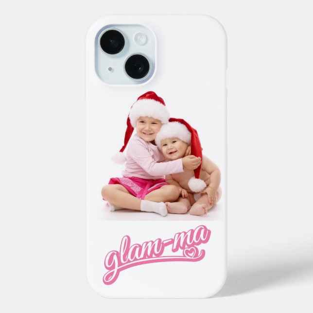 Photo Glamma pink/white on white Case-Mate iPhone Case (Back)