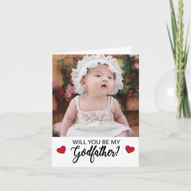 Photo Godfather Proposal Card (Front)