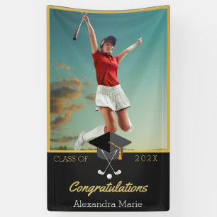 Photo Golf congratulation graduate Banner