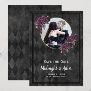 Photo Gothic Roses Save The Date