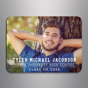 Photo Grad Name Banner Class of 2026 Magnet