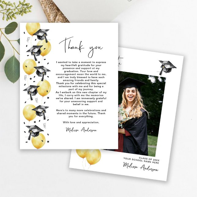 Photo Graduate Balloons Thank you (Creator Uploaded)