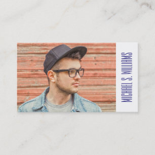 Photo Graduation Abstract Watercolor Painted Calling Card