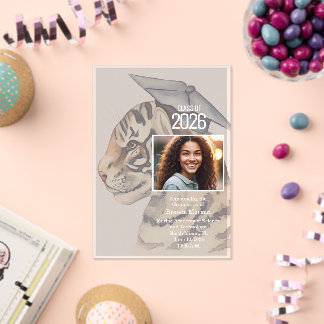 Photo Graduation Announcement Acrylic Invitation