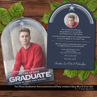 Photo Graduation Announcement and Party Invitation