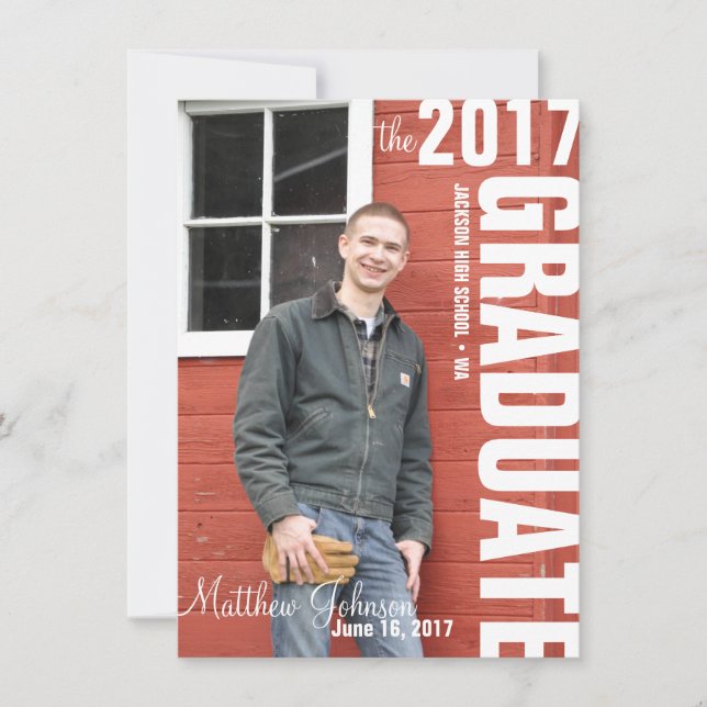 Photo Graduation Announcement Template (Front)
