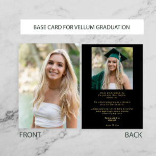 Photo graduation BASE for graduation announcement