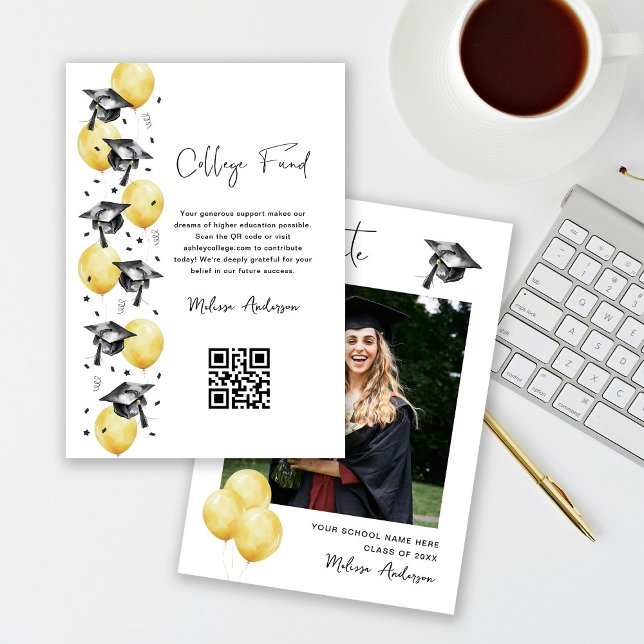 Photo Graduation college fund Enclosure Card (Creator Uploaded)