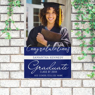Photo Graduation Congrats Grad Class Of 2023 Blue Banner
