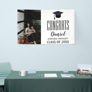 Photo Graduation Congratulations Custom Name Banner