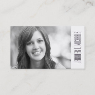 Photo Graduation   Ethnic Feather Outline Calling Card
