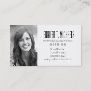 Photo Graduation Flamingos And Stripes Calling Card