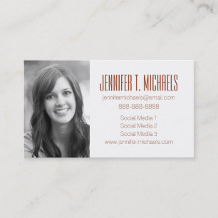 Photo Graduation   Floral Vintage Calling Card