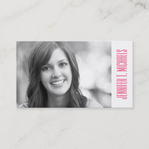 Photo Graduation Flower geometrical pattern Calling Card
